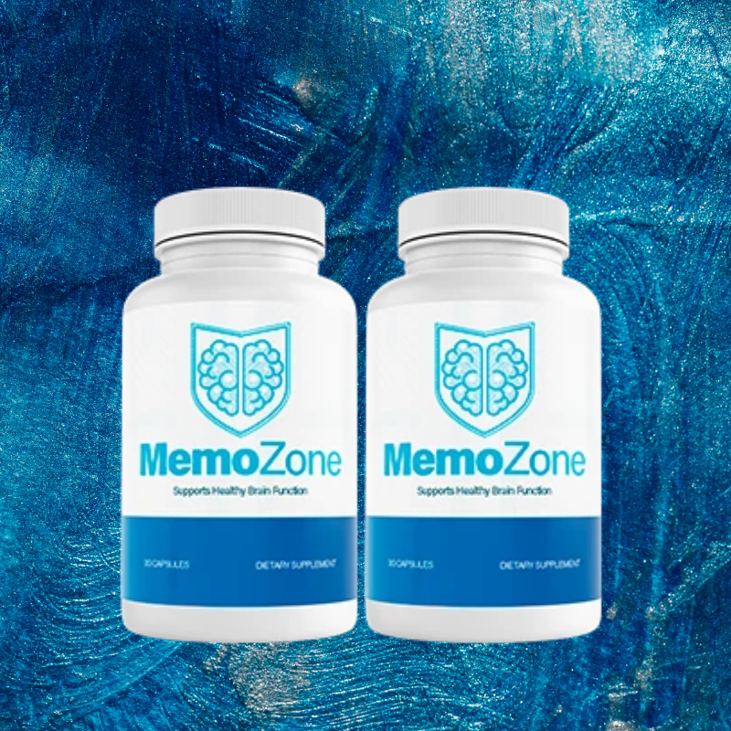 MemoZone brain support supplement bottles